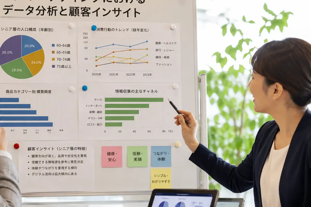 シニアマーケティングにおけるデータ分析と顧客インサイトの活かし方｜成果を出す企業が実践する5つの手法